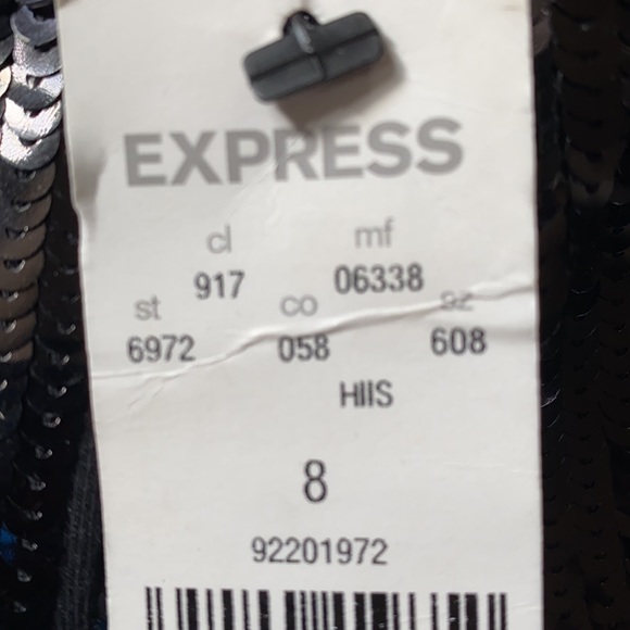 Express Black Sequin Shorts! - Picture 4 of 6